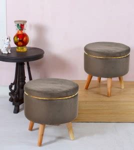 ShadowKart Solid Wood Standard Ottoman Price in India - Buy ShadowKart ...