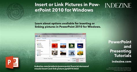 Insert or Link Pictures in PowerPoint 2010 for Windows