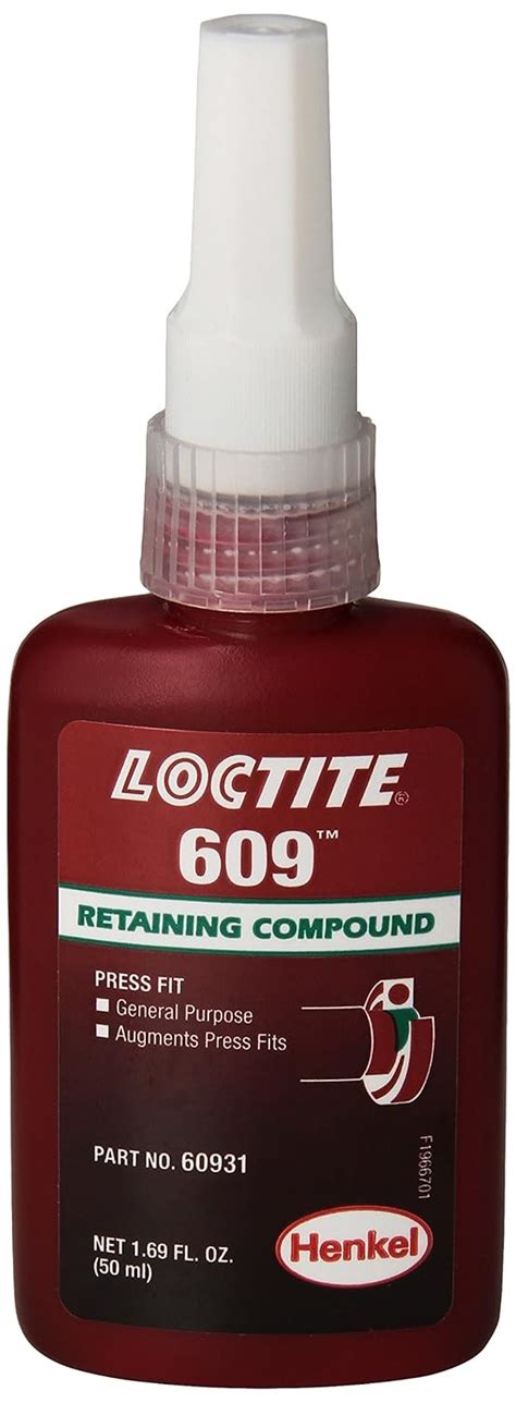 Loctite 609 442-60931 50ml Retaining Compound, General Purpose, Green ...