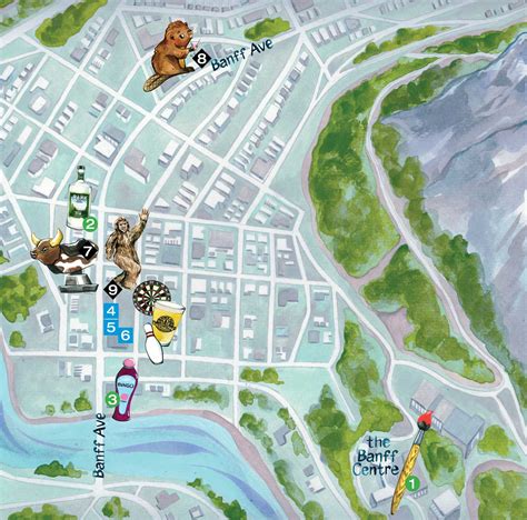 Banff Alberta Map