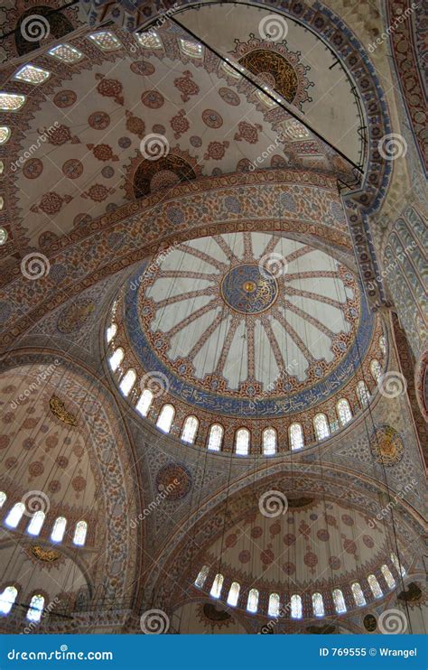 Blue Mosque Interior stock image. Image of belief, koran - 769555