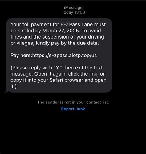 Credit Collection Services Ez Pass Text Message