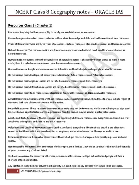 Class 8 Geography Notes 的图像结果