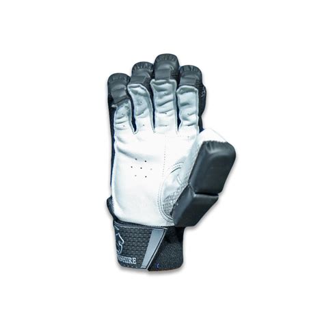 Gortonshire Shield Black Cricket Batting Gloves Adult Size