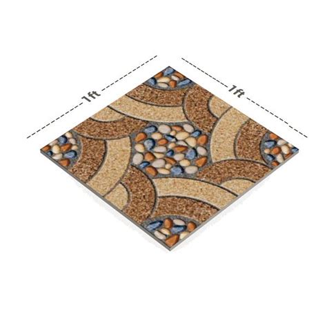 TL 02893 Camel Brown 12 x 12 inch Matte Finish Parking Floor Vitrified ...