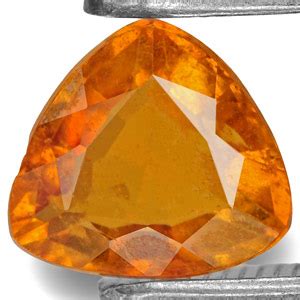 1.05-Carat Trilliant-Cut Deep Yellowish Orange Clinohumite :: $105 USD ...