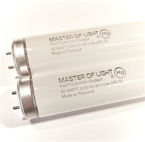 F40/D Daylight (2 Pack) 4ft Fluorescent Tube Light Bulb 40W 40 Watt T12 ...