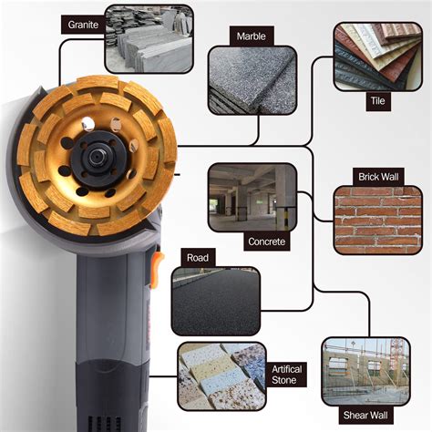 Buy KSEIBI Thinnest Romoval Kit Rotary Hammer Drill w/Concrete Grinding ...