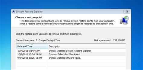 Image result for Restore Point Interface
