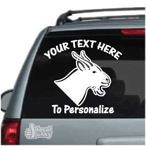 Sweet Goat Head Car Window Decals & Stickers | Decal Junky