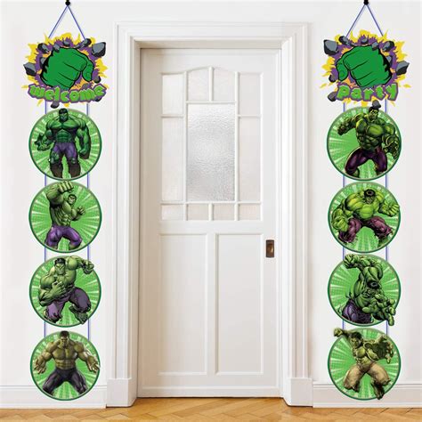 Hulk Birthday Party Door Sign Banner Invincible Hulk India | Ubuy