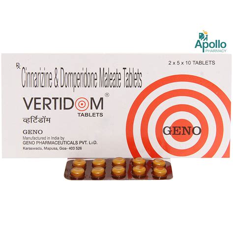 Vertidom Tablet 10's Price, Uses, Side Effects, Composition - Apollo ...