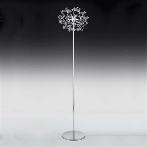 Crystal floor lamp with crystals at the top | Lights.ie