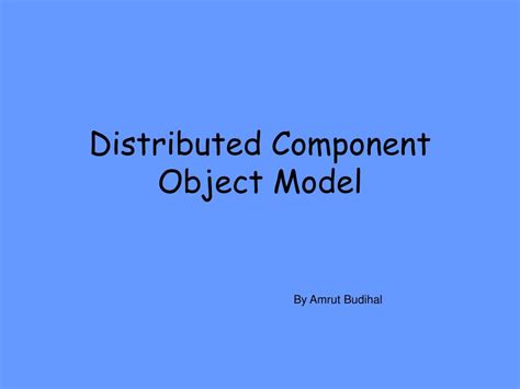 Image result for Distributed Object Model