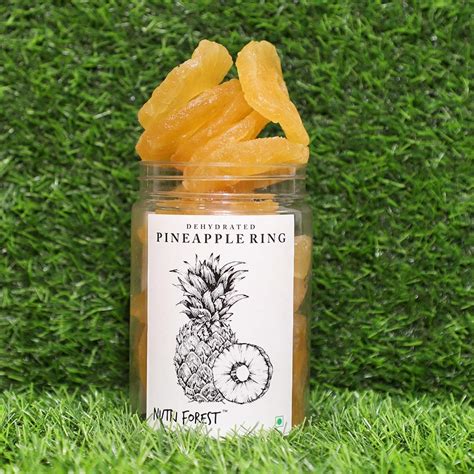 Nutri Forest Dried Fruits Pineapple Ring- Dehydrated Fruits Pineapple ...