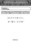 Cryptogram Puzzle for Birthday