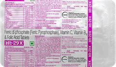 Hb 29 X Tablet | Order HB 29 X Tablet 10 Online at Truemeds