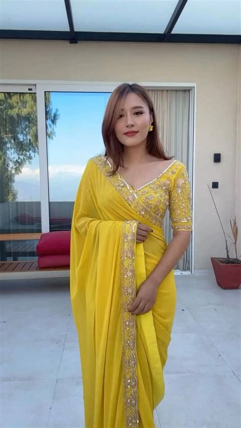 New Designer Yellow Saree