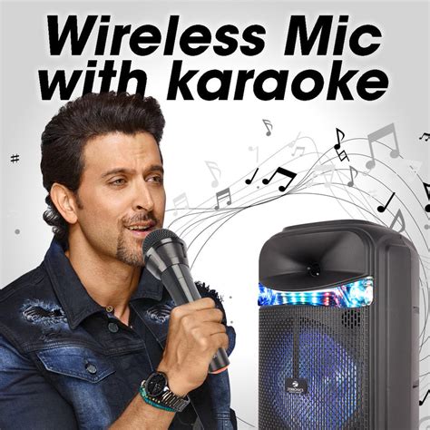 Zebronics Jolt Trolley DJ Speaker - 50W, LED, Portable