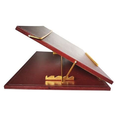 LRS Leather Table Top Elevator, 12 * 16 inch Brown Adjustable Writing ...