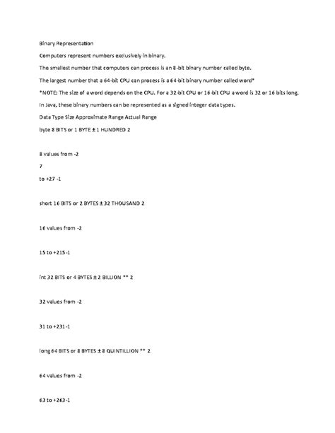 Image result for Computer Notes Form Three On Binary