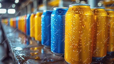 Premium Photo | Mockup soda cans arranged asymmetrically for a creative ...