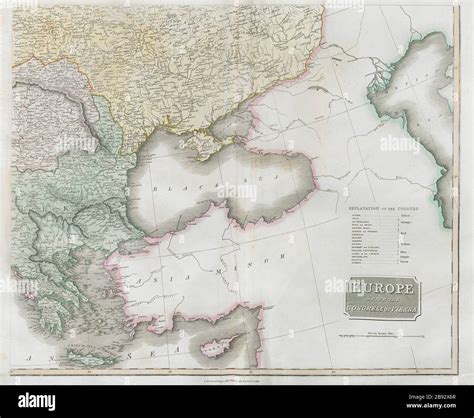 Europe map 1830 19th century hi-res stock photography and images - Alamy