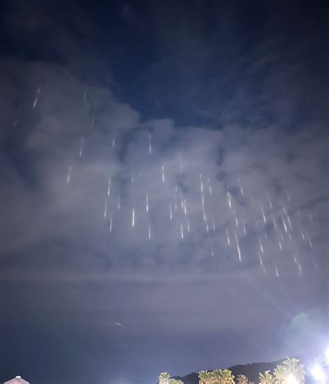 Light Pillars In The Sky