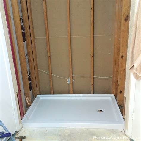 Shower Pan Installation Tutorial 的图像结果
