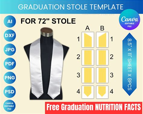 Image result for DIY Graduation Stole Pattern