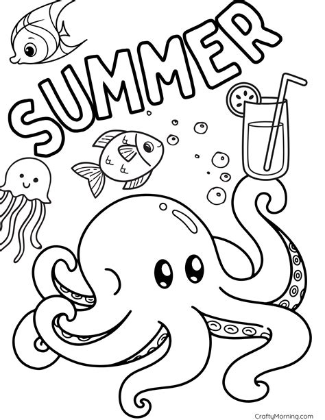 Summertime Coloring Pages
