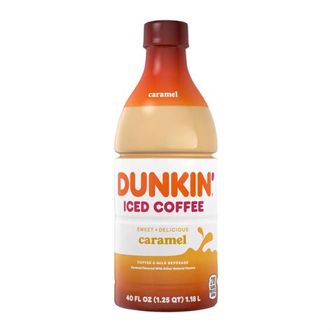 Dunkin' Caramel Iced Coffee Bottle, 40 fl. oz. | BJ's Wholesale Club