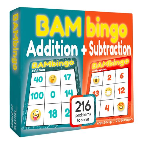 Buy Addition and Subtraction Facts Bingo Game - 1st 2nd & 3rd Grade ...