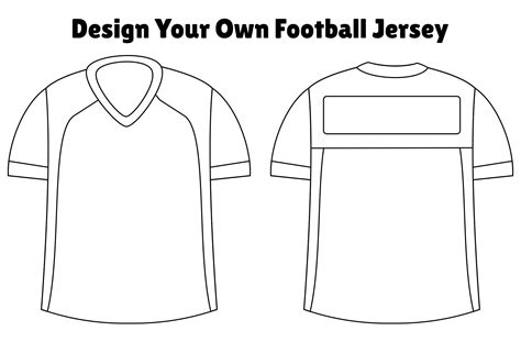 Football Jersey Outline Patterns Printable | Football jerseys, Templates printable free ...