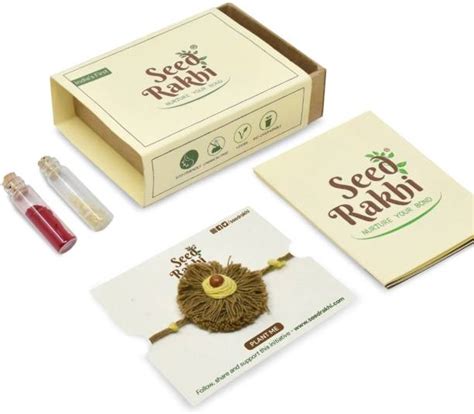 Indigifts Seed Rakhi Festive Decor Gifting - Buy Indigifts Seed Rakhi ...