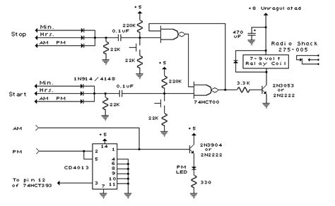 Image result for LED Clock Timer Circuit Diagram