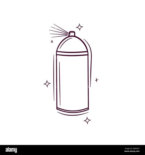 Hand Drawn Spray Paint. Doodle Vector Sketch Illustration Stock Vector ...