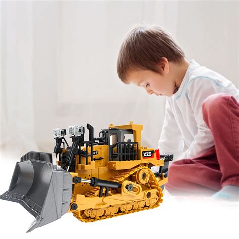 Buy Bluelans Excavator Toy Electric Remote Controlled Alloy RC Wheel ...