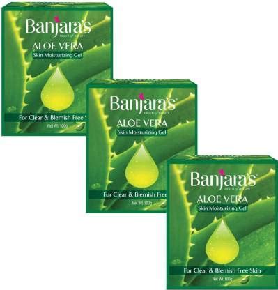 Banjara's Aloe Vera Skin Moisturizing gel 100gm (pack of 3): Amazon.in ...