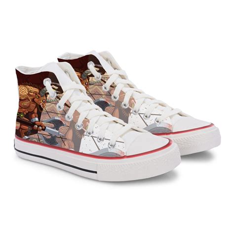 Crowcia London Yama's Demon Design High Top Sneakers – crowcialondon