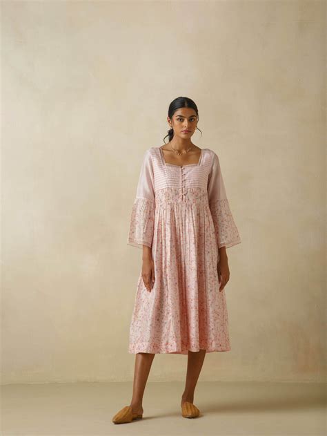 Wellspring Pleat Midi Dress: Elegant Summer Dress