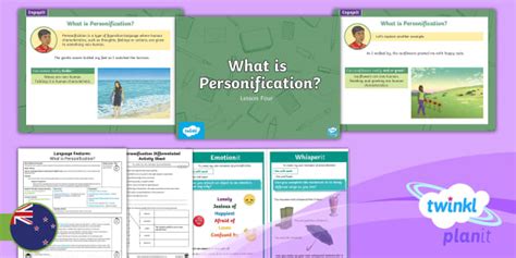 Phase 2 Writing Language Features: What is Personification?