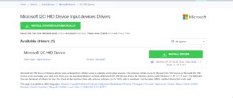 Image result for I2C HID Device Driver Update