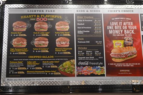 Firehouse Subs Nutrition Menu | Besto Blog