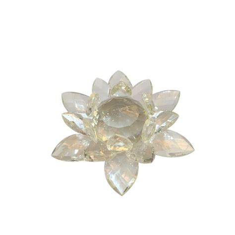 Crystal Showpiece Flower Décor Candle Stand By Returnfavors : Amazon.in ...