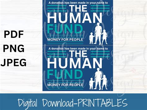 The Human Fund Printable Seinfeld | Printable Image – AnthemDesignCompany