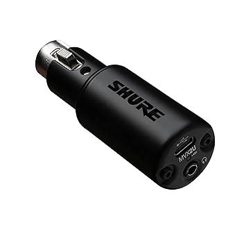 Shure MVX2U XLR-to-USB Digital Interface with Headphone Jack ...