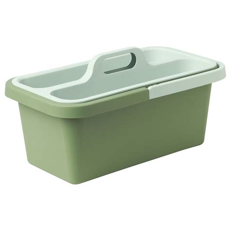 PEPPRIG cleaning bucket and caddy, green - IKEA