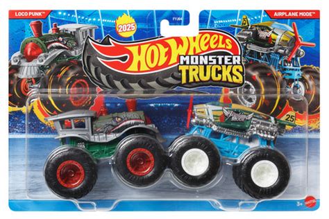 Hot Wheels Loco Punk vs Airplane Mode - Monster Trucks - FYJ64 ...