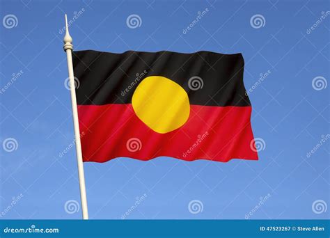 Australian Aboriginal Flag editorial photography. Image of symbol ...